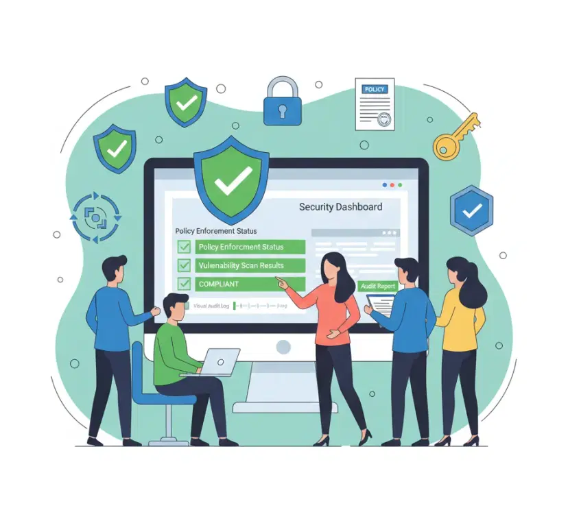 Illustration for Security & Compliance by Design